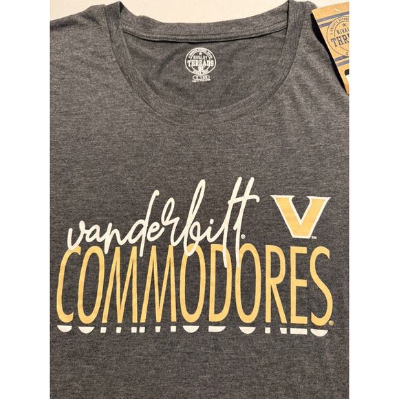 NWT Vanderbilt University Commodores Women's Small T-Shirt, Gray - Picture 3 of 4